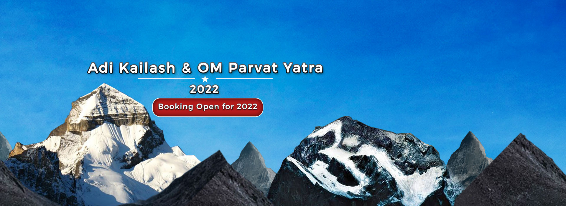 Adi Kailash and Om Parvat Banner